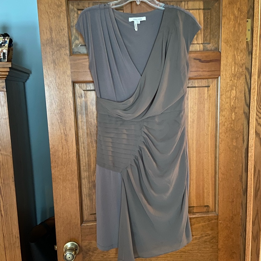 Maxandcleo taupe colored dress